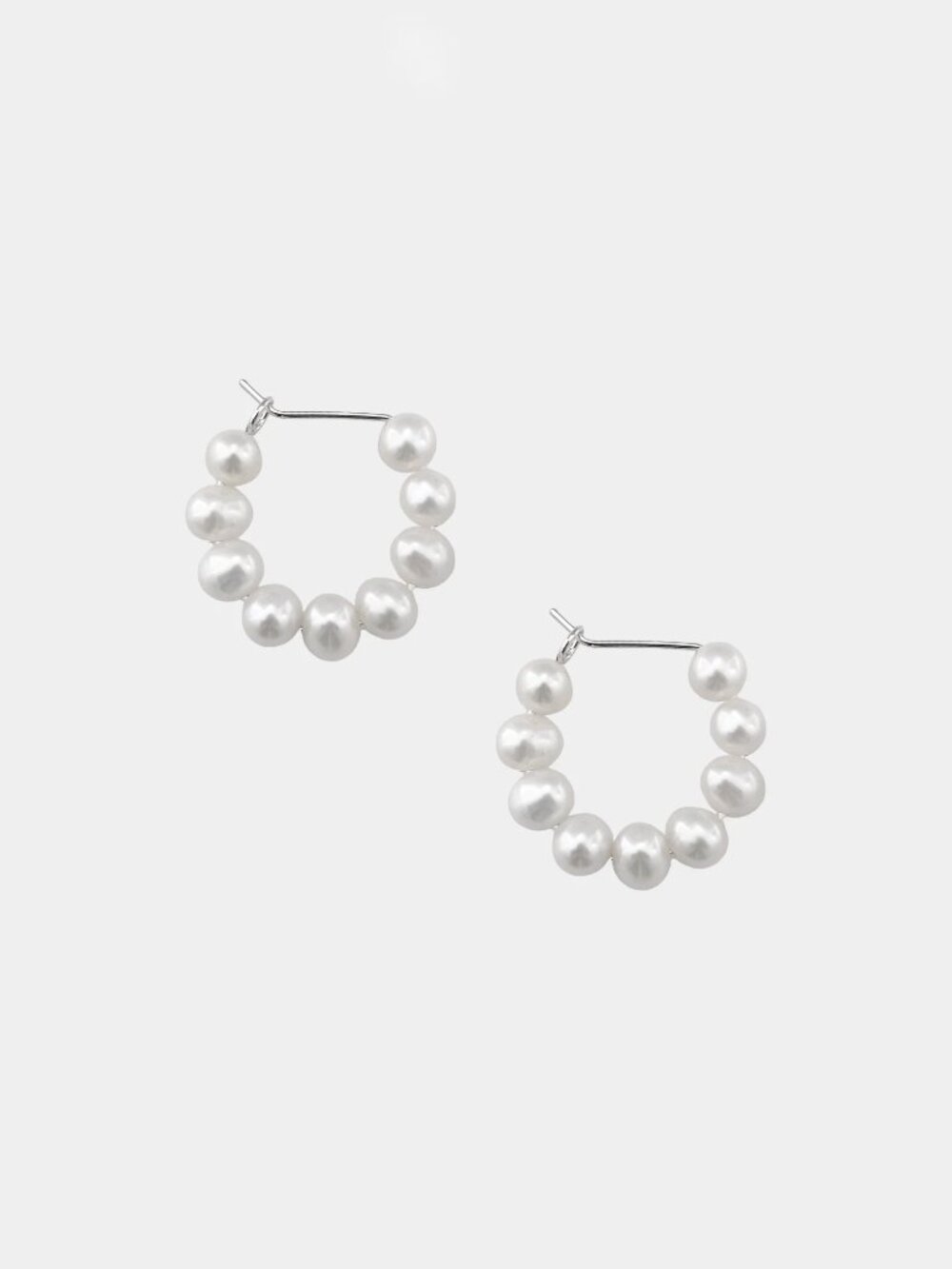 NEW Kara Yoo Michelle Pearl Hoop Earrings